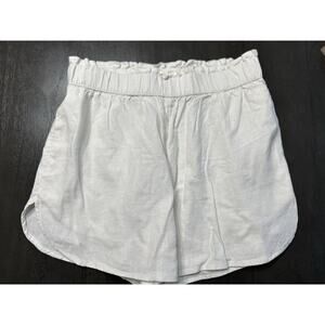 Universal Threads Ivory Shorts Pockets Pullon Linen Blend Women's Size XS